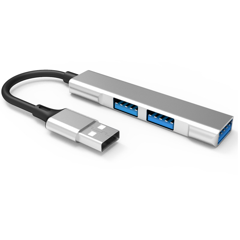 Adaptor Hub USB MRG MGL231, 3x USB, USB 3.0, Multiport 3 in 1, Compatibil Macbook, Ipad si Android, Ultra Slim, Argintiu