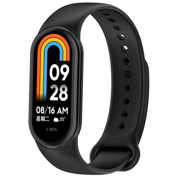 Bratara Fitness Smart MRG MM8, Compatibil Android si iOS, Bluetooth 4.0,Masurare Ritm Cardiac, Puls, Activitate, Calorii, Pedometru, Negru