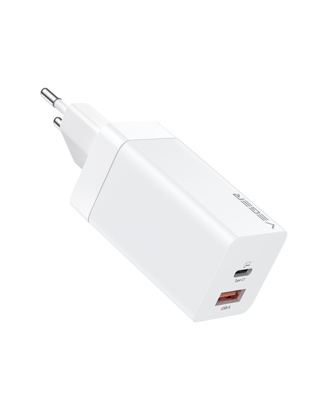 Incarcator laptop Veger CPD65E, 65W, Fast Charge, USB Type-C, Alb