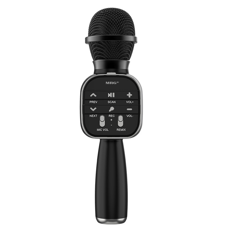 Microfon Karaoke MRG MDS813, Bluetooth, Reincarcabil, Negru