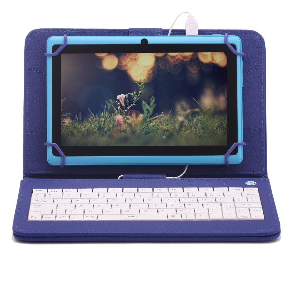 Husa Tastatura MRG M779, 8 Inch, TypeC, Albastru