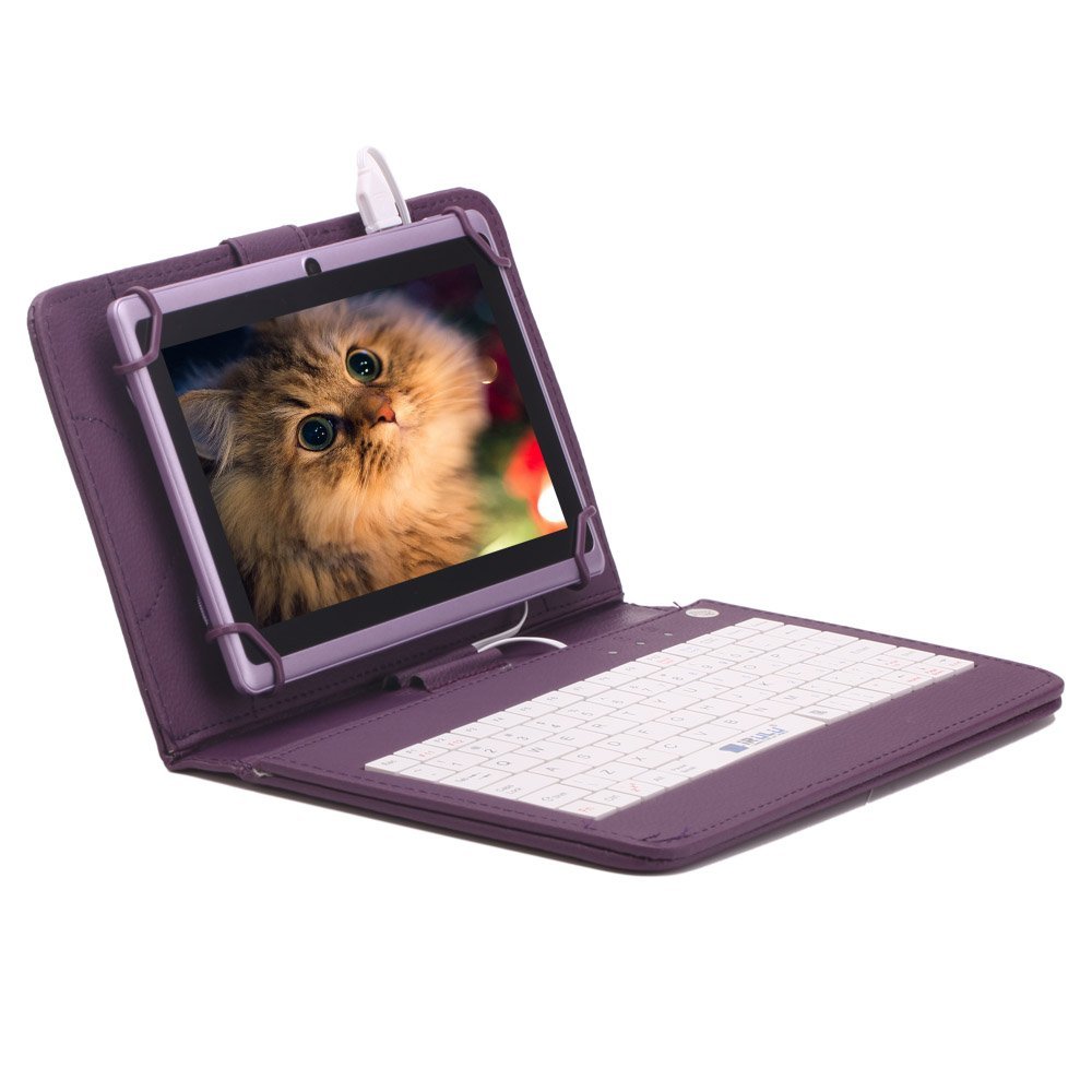 Husa Tableta Cu Tastatura MRG L-9, Model X, 8 Inch, Micro USB, Mov