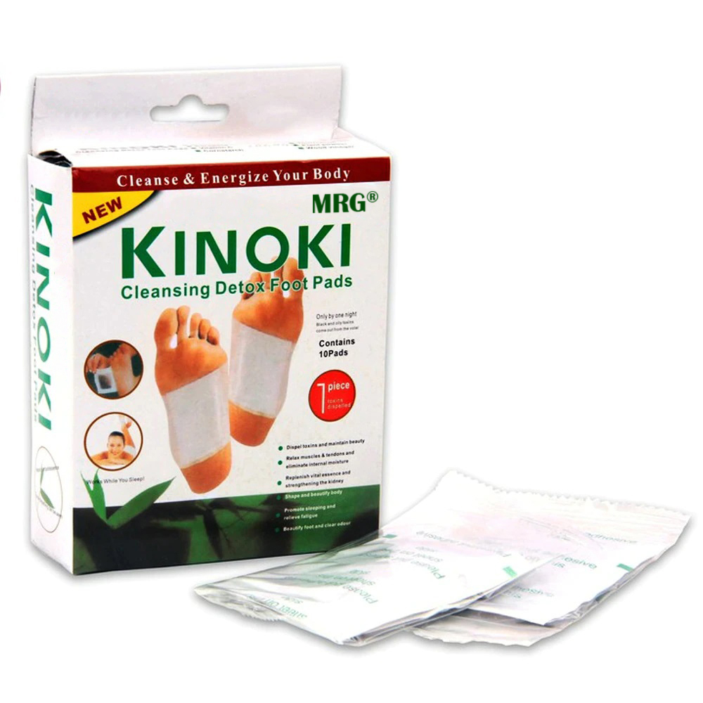 Set 10x Plasturi Detoxifiere Kinoki MRG M943, Pentru Picioare