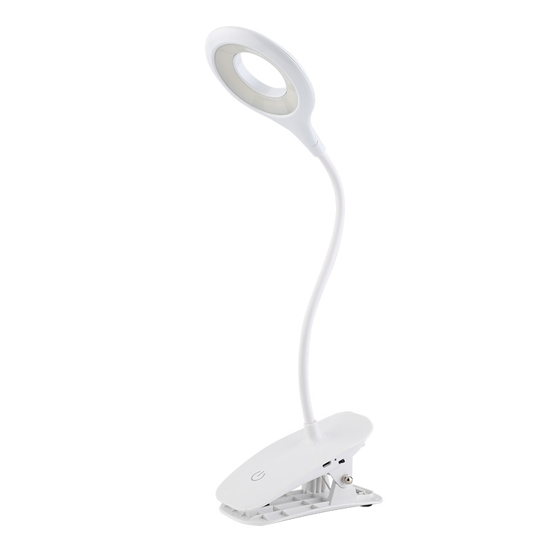 Lampa LED Flexibila cu Cleste MRG M6531, Reincarcabila, Touch, Alb Rece