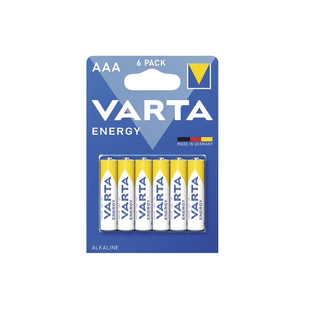 Set 6x Baterii AAA Varta Energy LR3, Alcaline